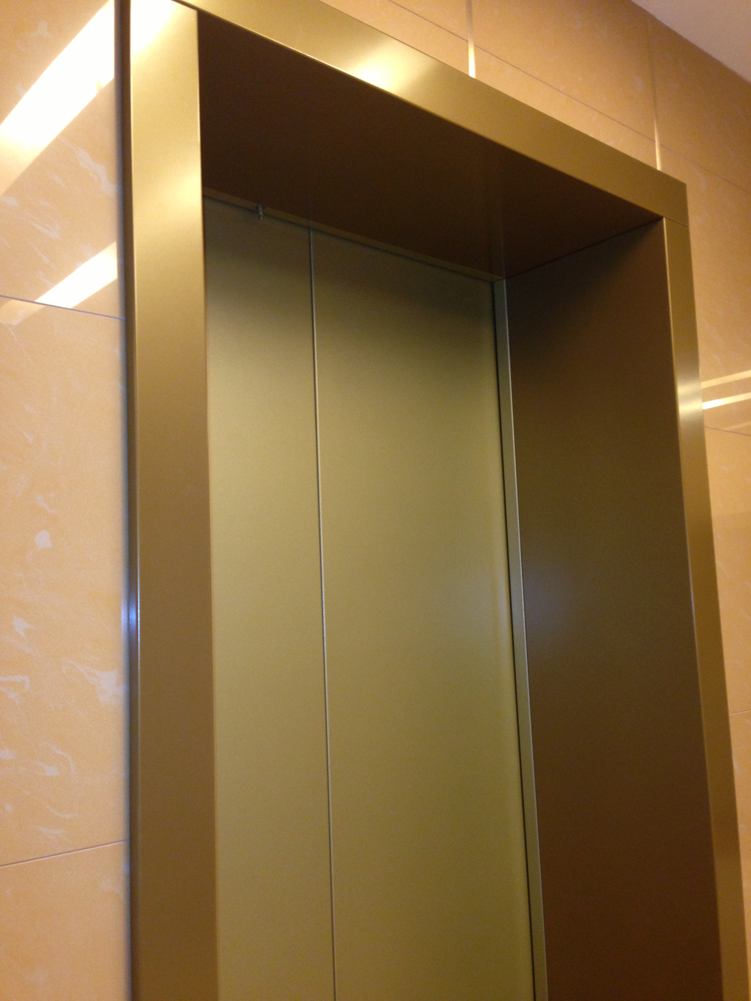 Лифтовой портал из крашеной стали